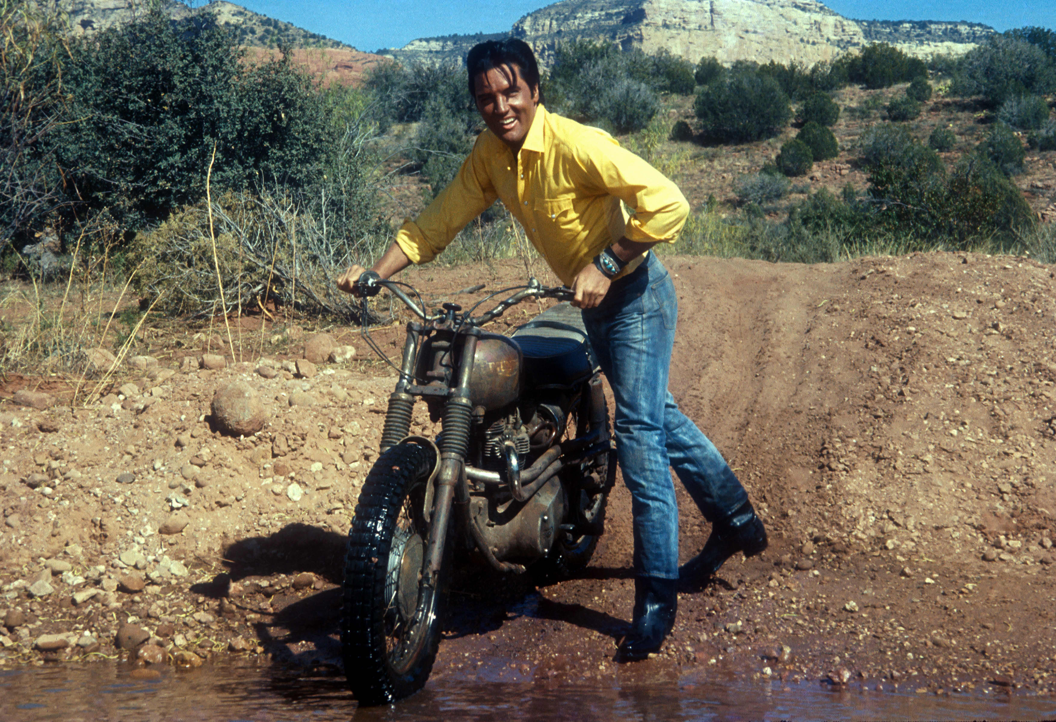 Elvis on a motorcycle new arrivals